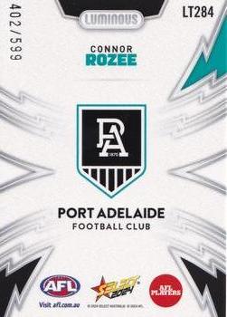 2024 Select AFL Footy Stars - Luminous Thunderbolt #LT284 Connor Rozee Back